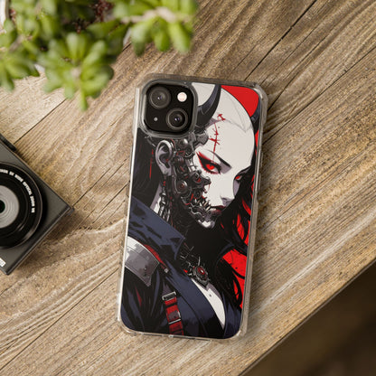 Magnetic Impact Phone Case, Anime Art Phone Cover, Goth Accessories for Her, Gift for Tech Lovers, Unique Phone Protection