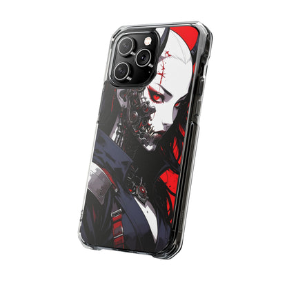 Magnetic Impact Phone Case, Anime Art Phone Cover, Goth Accessories for Her, Gift for Tech Lovers, Unique Phone Protection