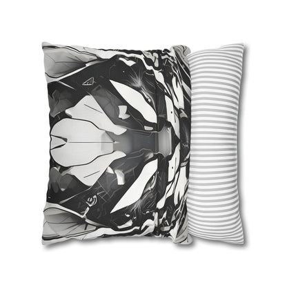 Square Pillowcase with Edgy Cyber Design