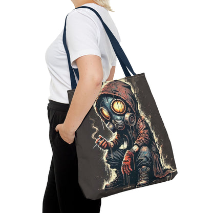 Gothic Tote Bag, Unique AOP Tote, Artful Shopping Bag, Edgy Gift for Her, Trendy Eco-Friendly Tote, Halloween Accessory