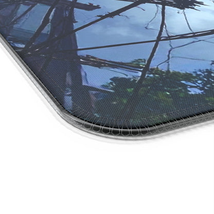 LED Gaming Mouse Pad with Wireless Charging - Futuristic Design for Gamers, Perfect for Home Office, PC Setup, Gaming Desk