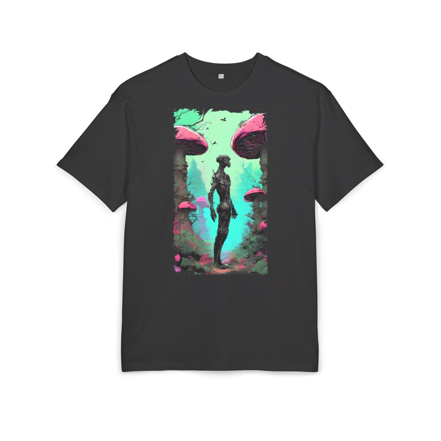 Psychedelic Mushroom Tee, Unisex Oversize Shirt, Trendy Graphic T-shirt, Casual Wear, Festival Attire, Unique Gifts