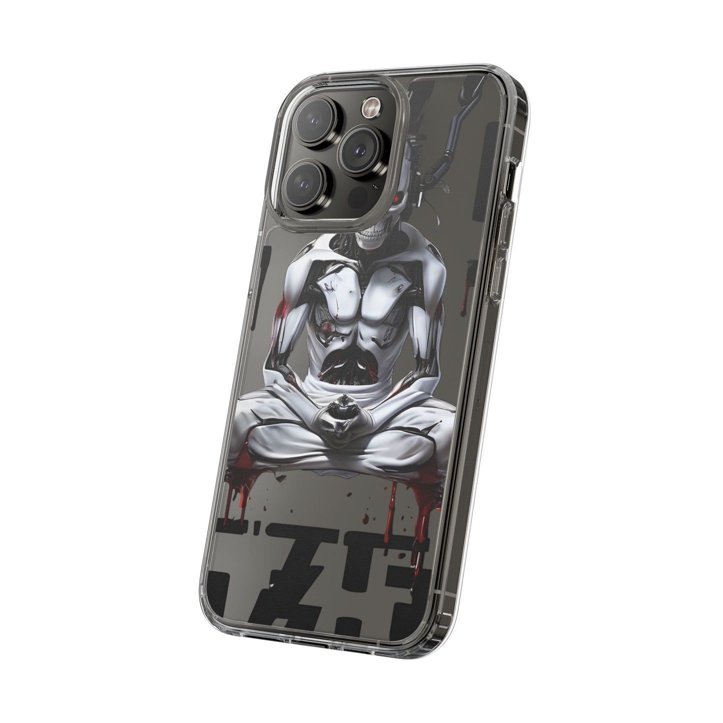 Clear Phone Cases with Cyber Design