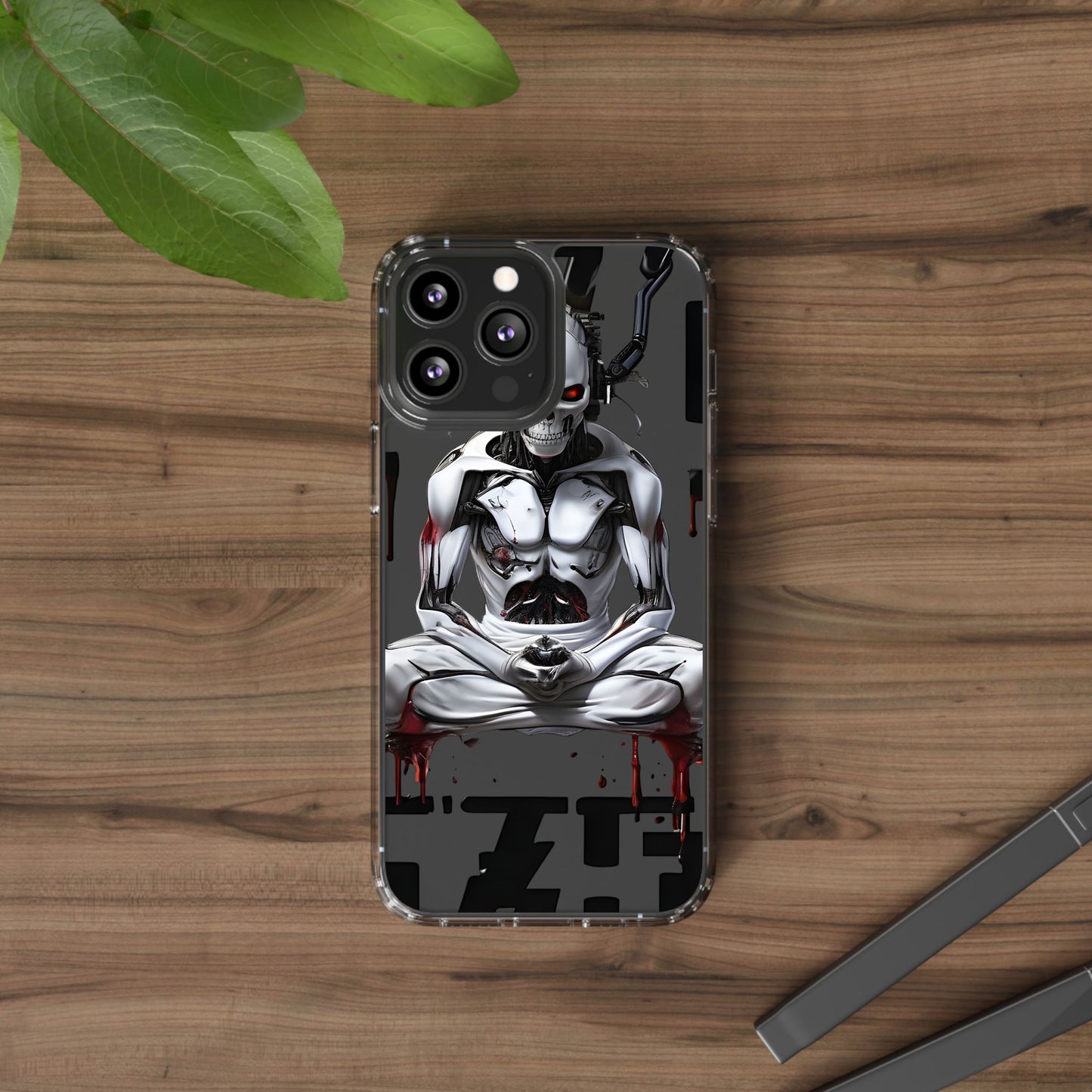 Clear Phone Cases with Cyber Design