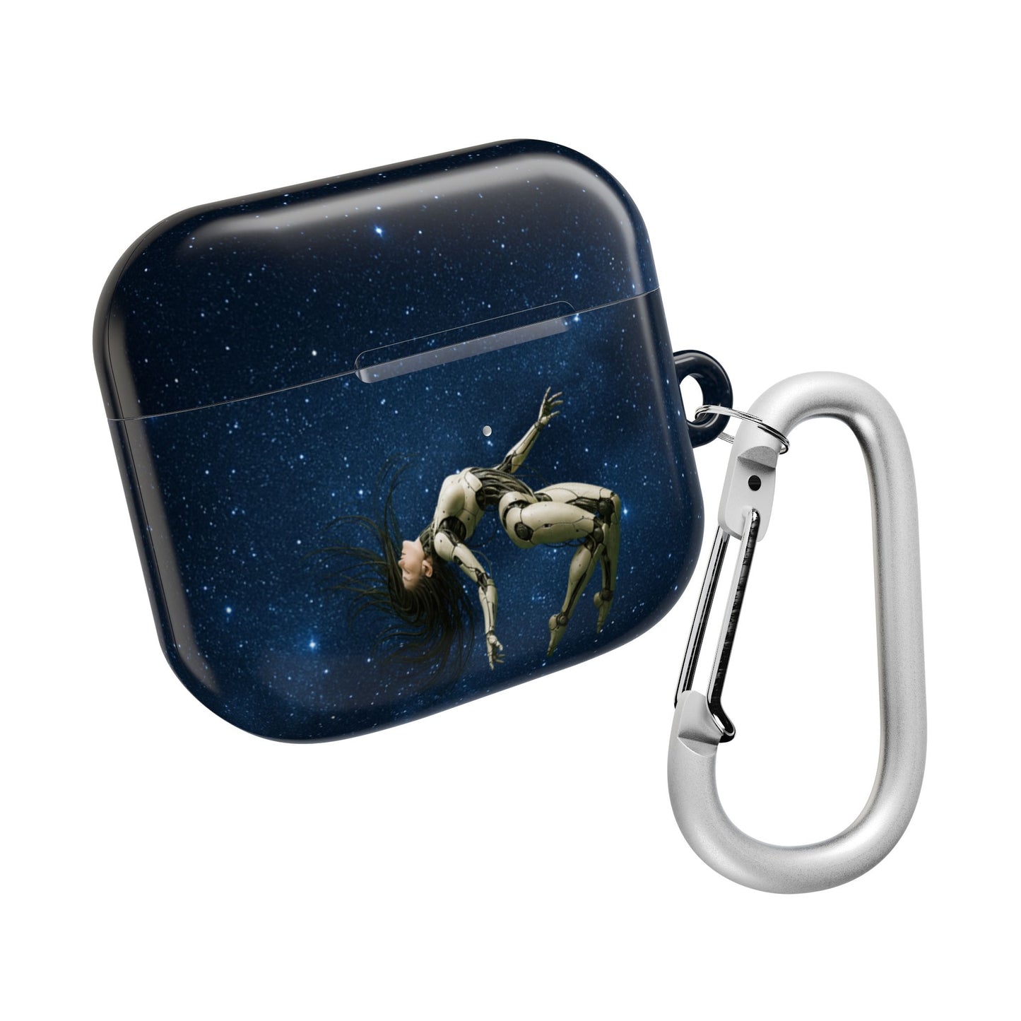 Cosmic AirPod Case, Galaxy Phone Accessory, Unique Gift for Music Lovers, Astronaut Design, Starry Night Protection