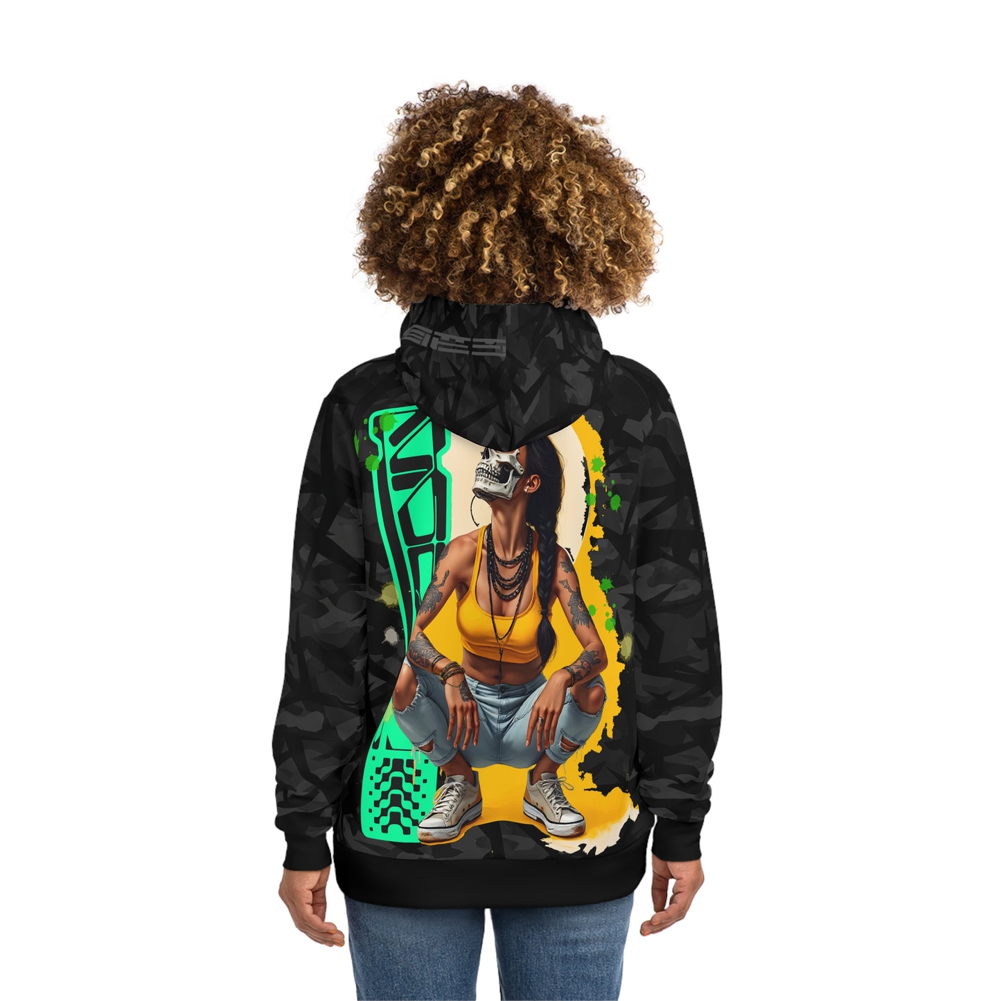 Bold Urban Fashion Hoodie, Streetwear, Graphic Hoodie, Casual Outfit, Trendy Gift, Apparel for Music Lovers