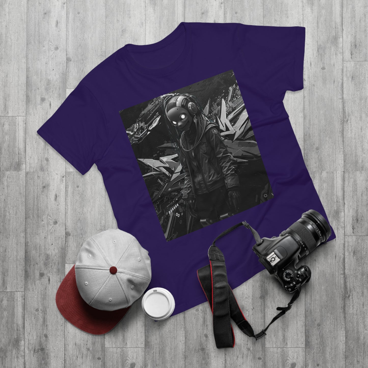 Urban Cyberpunk Unisex T-Shirt - Edgy Graphic Tee with Futuristic Design