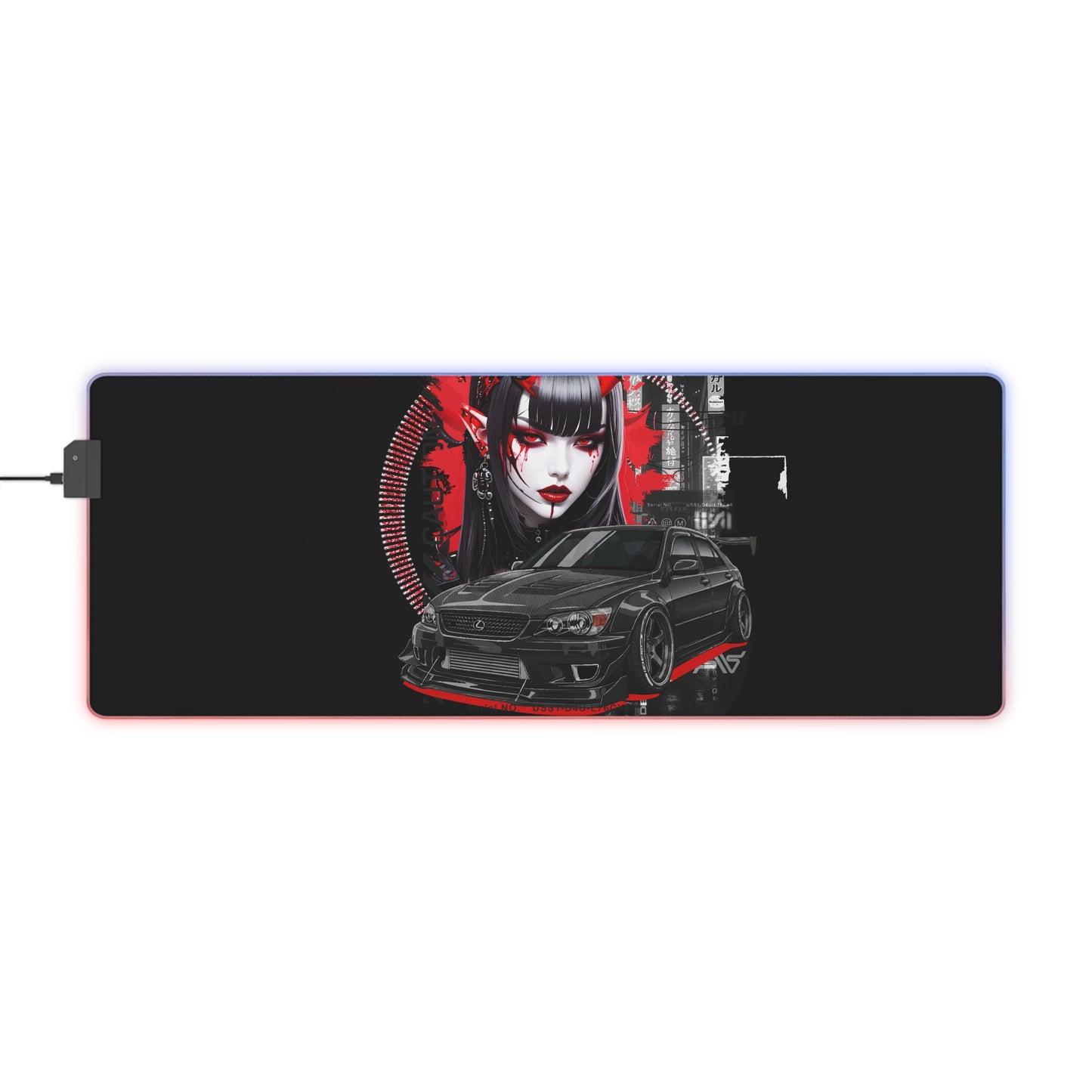 LED Gaming Mouse Pad - Stylish Desk Accessory for Gamers, RGB Lighting, Battle Station Decor, Gaming Setup, Gift for Gamers