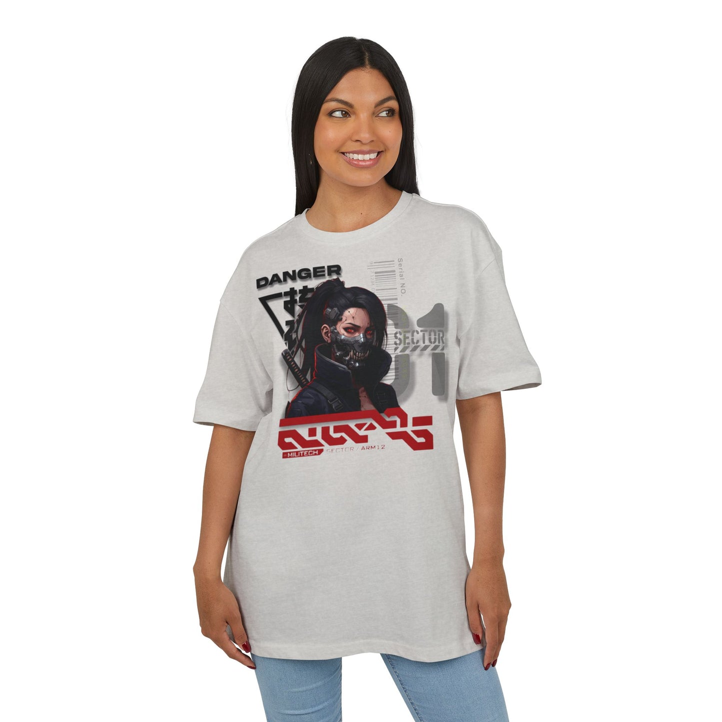 Cyberpunk Aesthetic Unisex Oversize Tee | Stylish Streetwear, Gift for Gamers, Casual Wear, Graphic Tee, Unique Fashion Statement