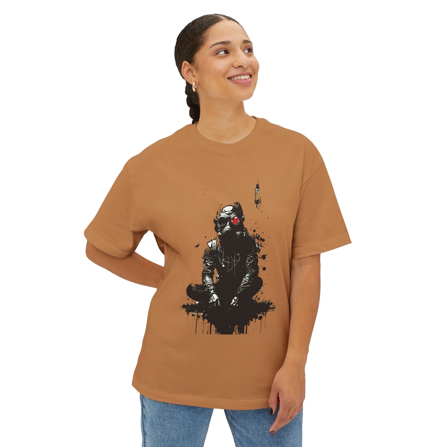 Street Art Graphic Tee for Casual Vibes, Unisex Oversized Boxy Tee, Cool Streetwear Top, Gift for Art Lovers, Perfect for Festivals, [...]