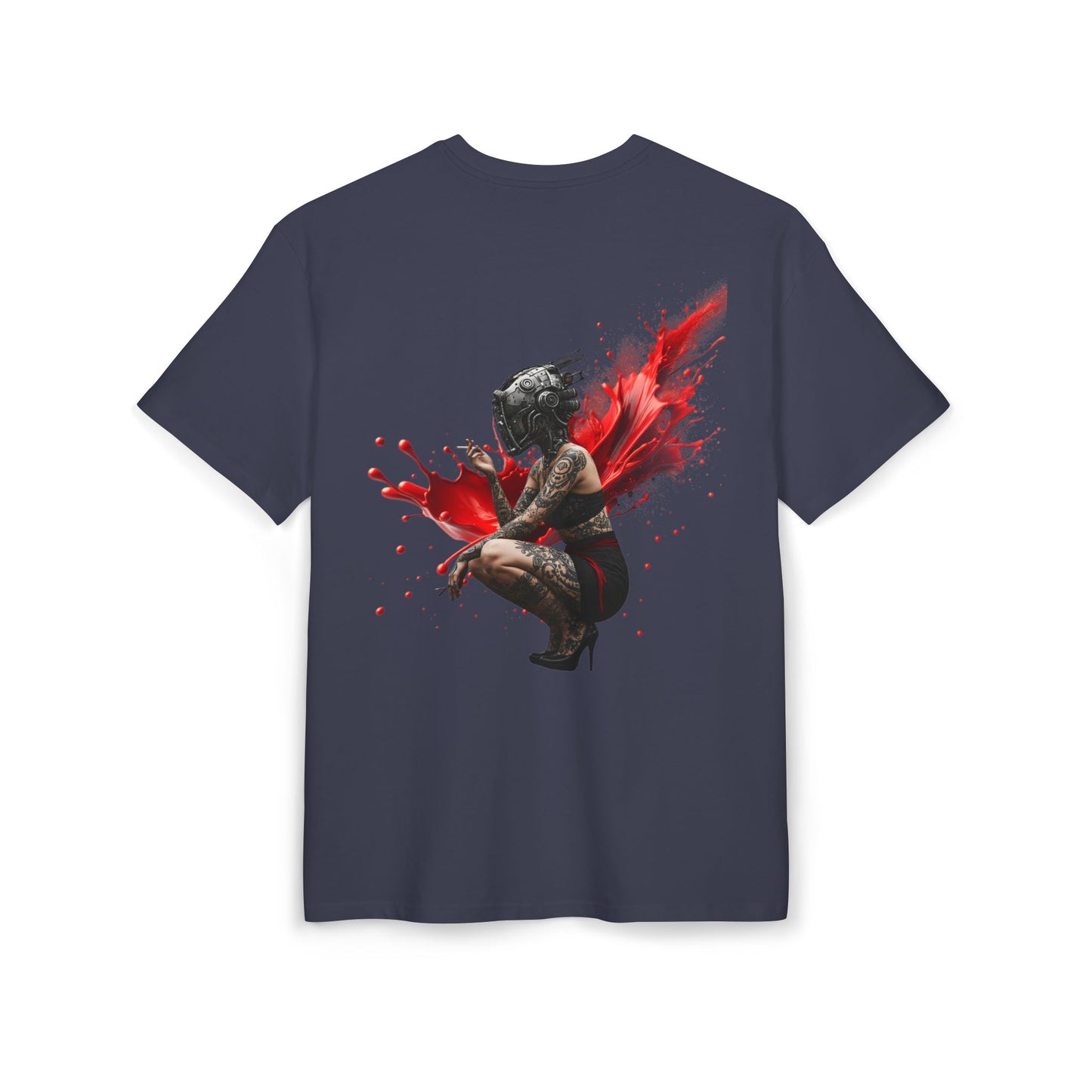 D'Stopian Oversized Unisex Tee - Edgy Graphic Art Tee for Urban Creatives
