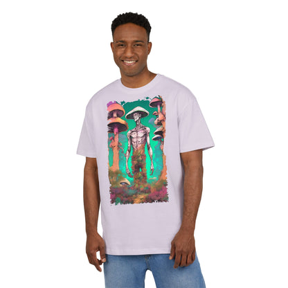 Psychedelic Alien Oversize Tee, Unisex Graphic T-Shirt, Casual Streetwear, Gift for Sci-Fi Lovers, Festival Apparel