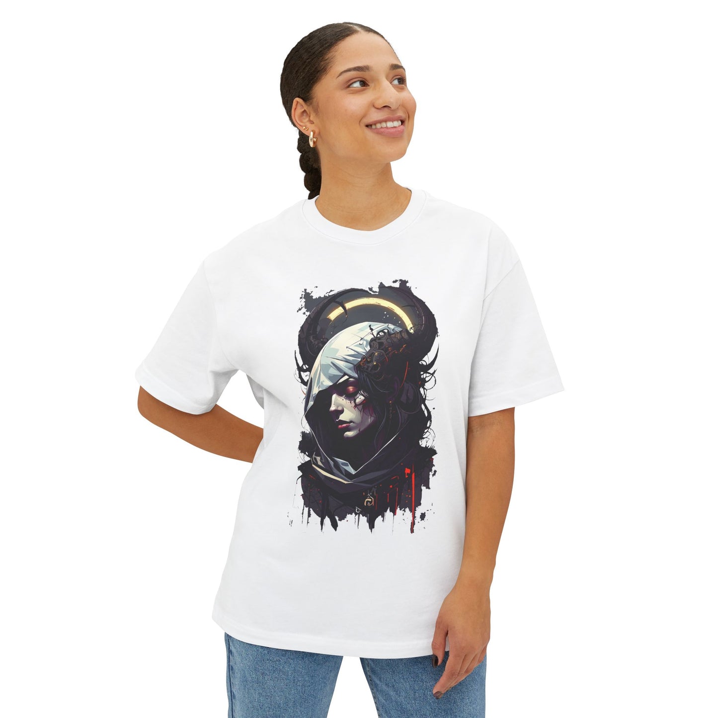 Urban Art Oversized Tee, Graphic Tee, Streetwear Shirt, Unique Art Clothing, Casual Fashion Top, Artistic Unisex T-Shirt