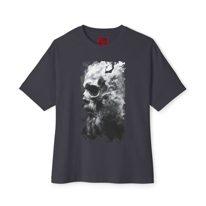 Edgy Oversized Graphic Tee | Casual Streetwear, Unisex T-Shirt, Skull Design, Gifts for Him/Her, Everyday Wear