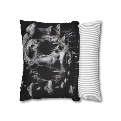 Dark Art Decorative Pillowcase, Gothic Home Decor, Statement Cushion Cover, Unique Gift for Art Lovers, Halloween Decor