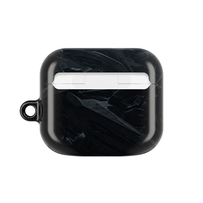 Edgy AirPod Case for Teens, Stylish Headphone Cover, Trendy Tech Accessory, Perfect for Gift Giving, Black Minimalist Design