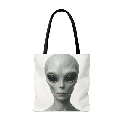 Alien Tote Bag | Intergalactic Style, Eco-Friendly Reusable Bag, Quirky Gift, Space Enthusiast Accessory, Unique Shopping Tote