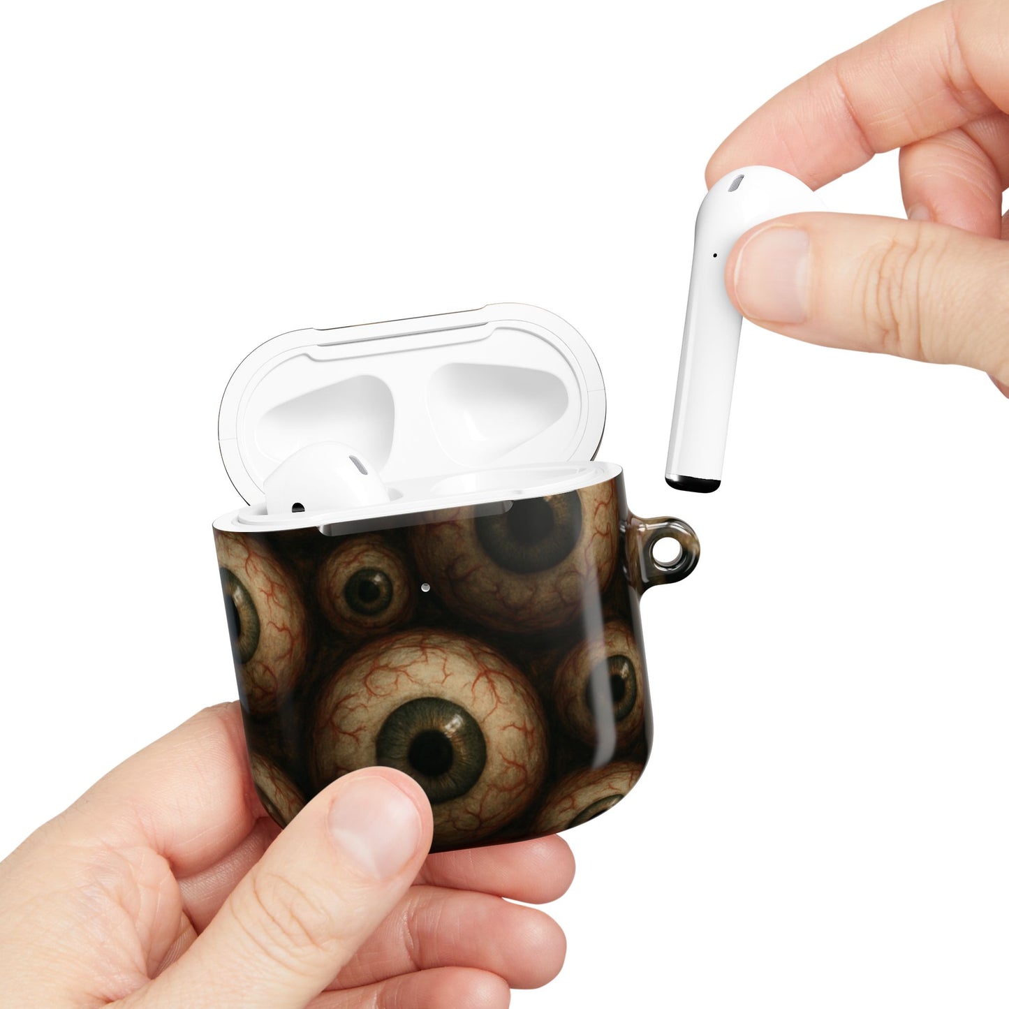 Unique Eyeball AirPod Case, Quirky Phone Accessory, Halloween Gift, Weird Aesthetic Decor, Eye Pattern Tech Case