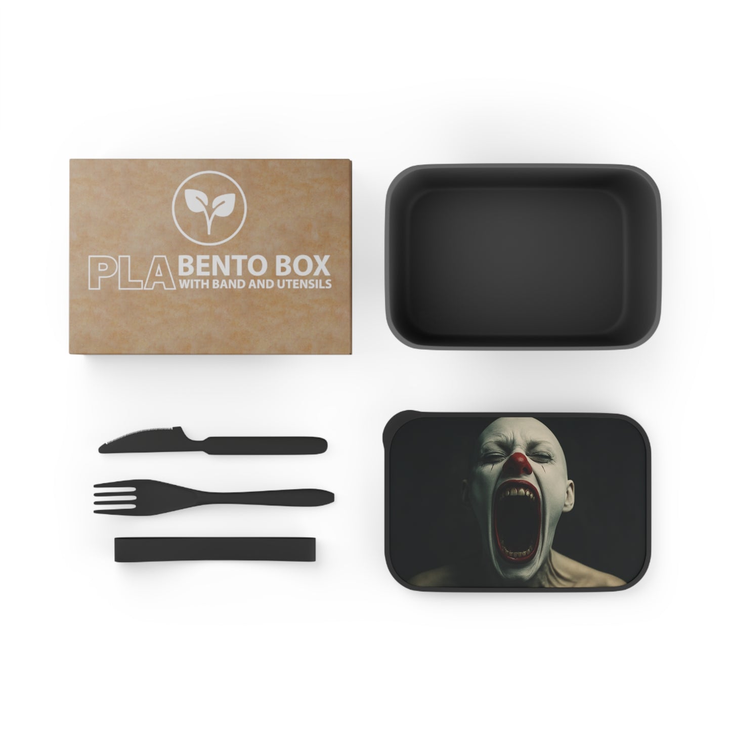 Creepy Clown Themed Bento Box, Spooky Lunch Container, Fun Food Storage, Halloween Gift, Party Supplies, Unique Kitchenware