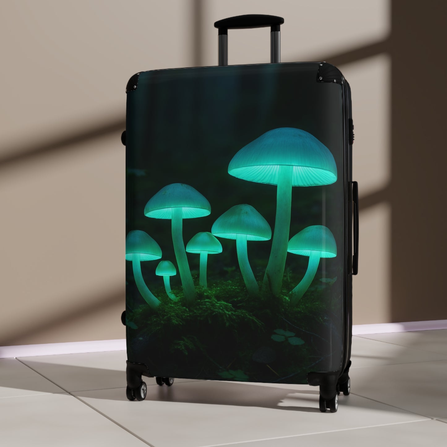 Mushroom Suitcase, Unique Travel Luggage, Stylish Carry-On for Nature Lovers, Perfect for Adventures, Gifts for Travelers