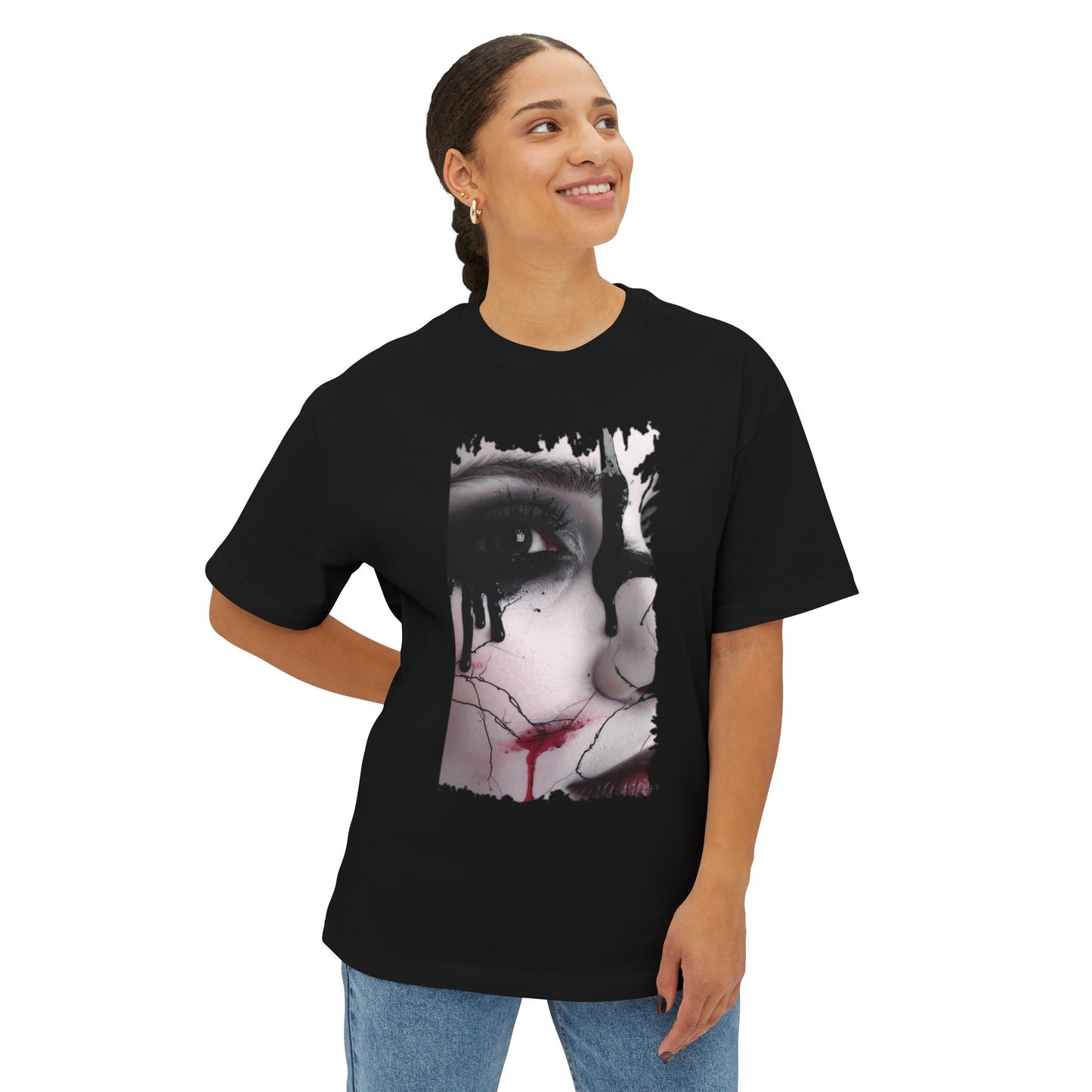 Artistic Oversized Tee - Unique Graphic T-shirt for Art Lovers, Comfortable Fashion, Trendy Unisex Wear, Perfect for Gifting, Casual Style