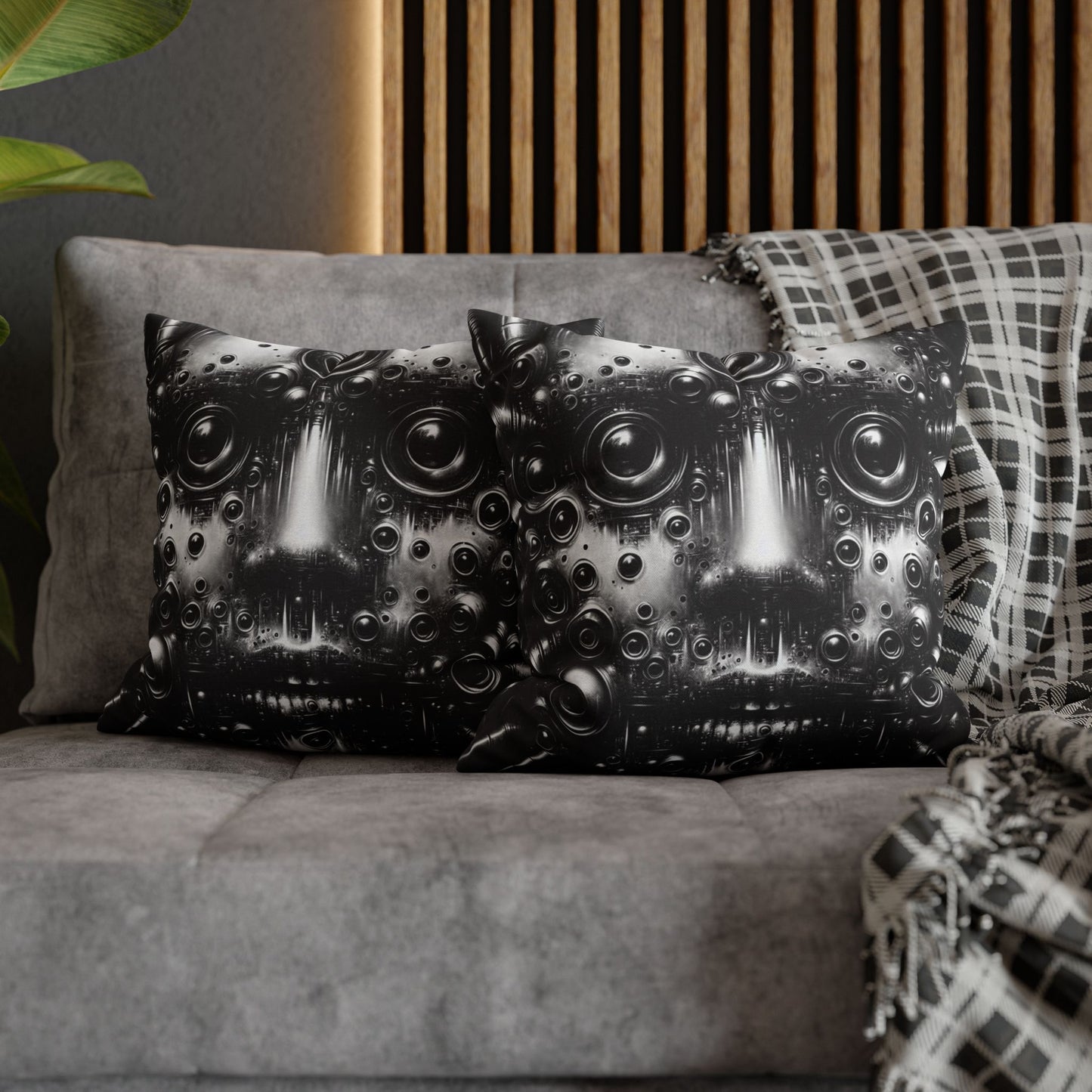Funky Geometric Pillowcase, Modern Home Decor, Unique Throw Pillow Cover, Artistic Cushion Cover, Gift for Art Lovers