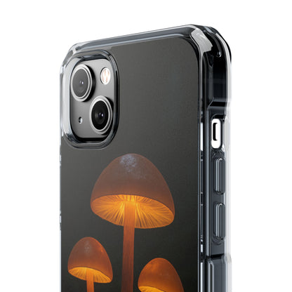 Magnetic Clear Impact Cases, Mushroom Phone Case, Eco-Friendly Phone Cover, Unique Phone Accessories, Gift for Nature Lovers, Artistic