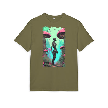 Psychedelic Mushroom Tee, Unisex Oversize Shirt, Trendy Graphic T-shirt, Casual Wear, Festival Attire, Unique Gifts