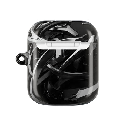 Futuristic AirPod Case with Tech-Inspired Design, Cyberpunk AirPods Holder, Stylish Accessory for Music Lovers, Gift for Gamers