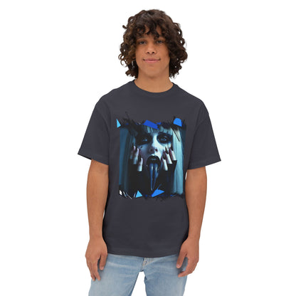 Edgy Oversized Tee - Unisex Graphic Shirt, Streetwear Fashion, Unique Gift for Him/Her, Casual or Trendy Look, Art Enthusiast Apparel