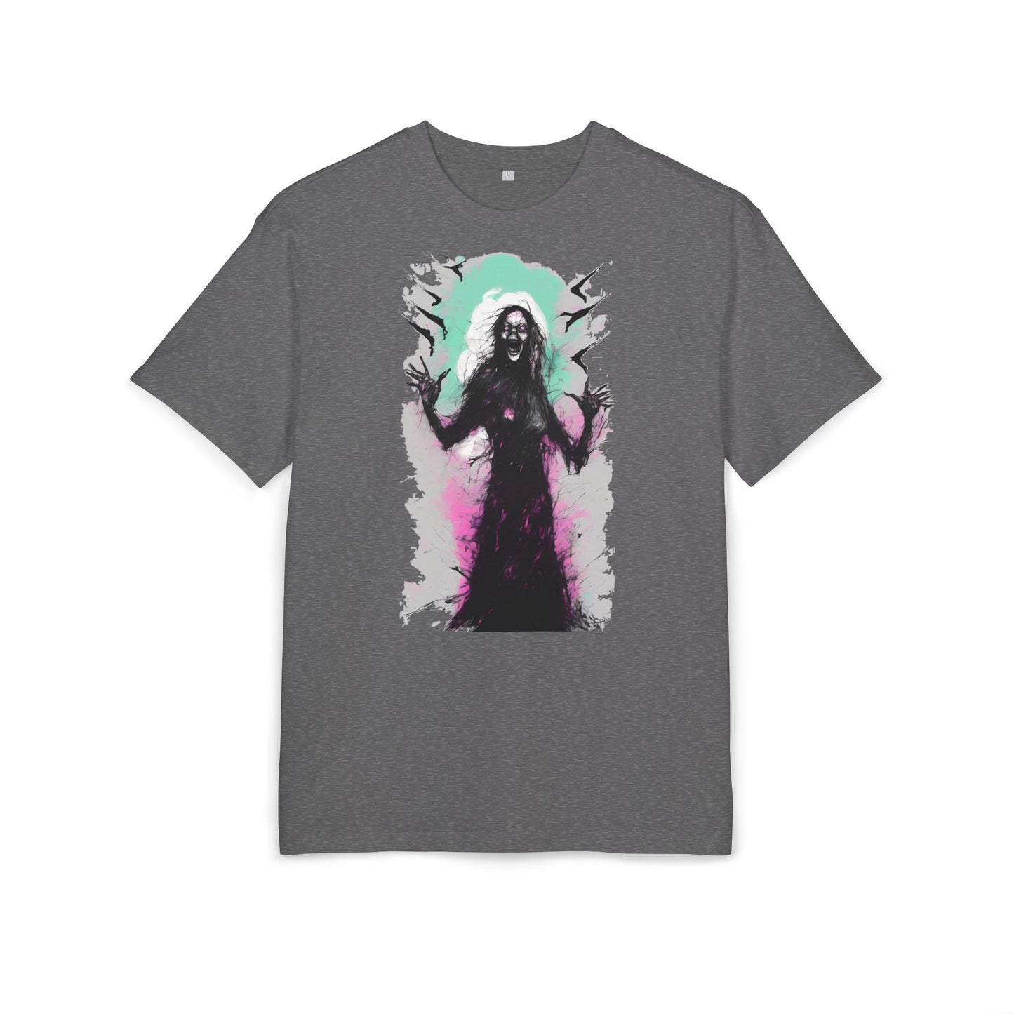 Spooky Witch Oversize Tee - Halloween Shirt, Graphic Tee for Festivals, Trendy Streetwear, Gift for Witch Lovers, Unisex Apparel