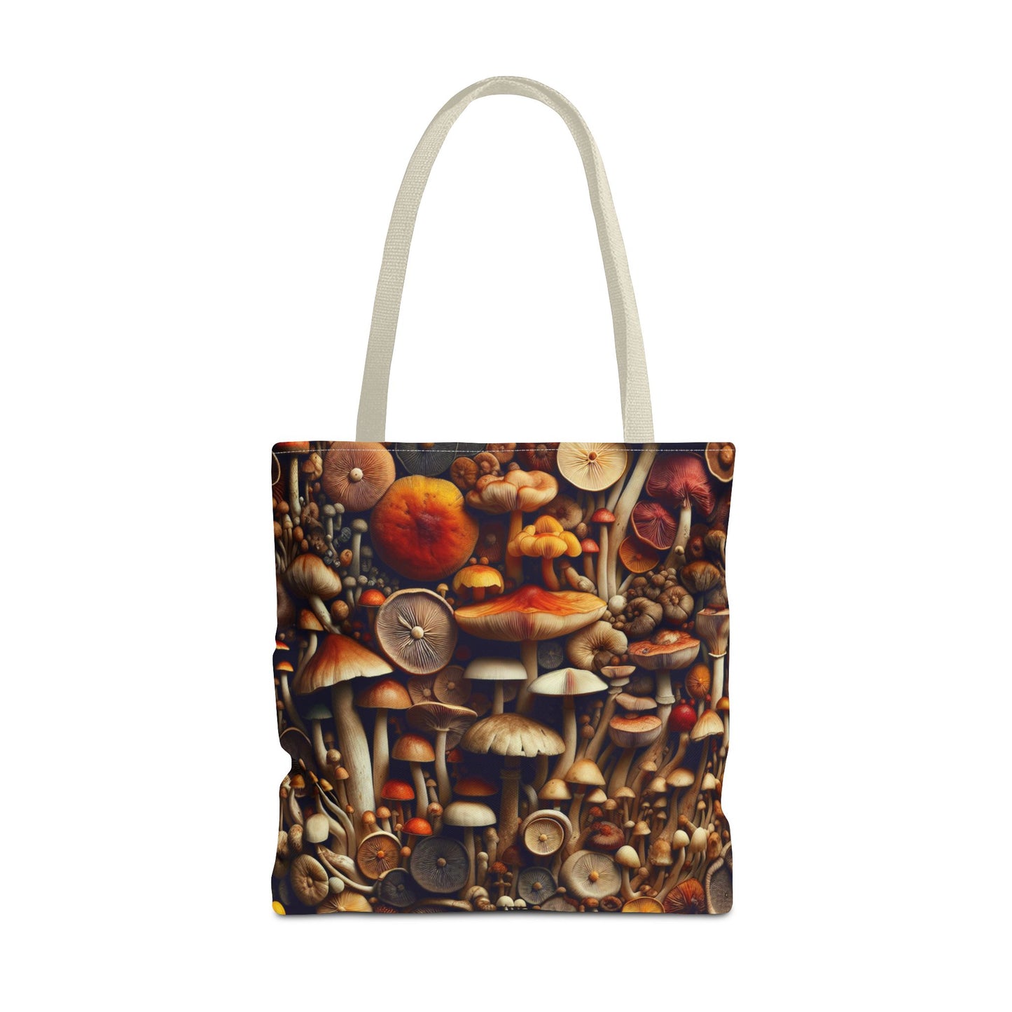 Mushroom Print Tote Bag - Eco-Friendly, Stylish, Nature-Inspired, Perfect for Gifting, Everyday Use, Farmers Market, Bohemian Vibe