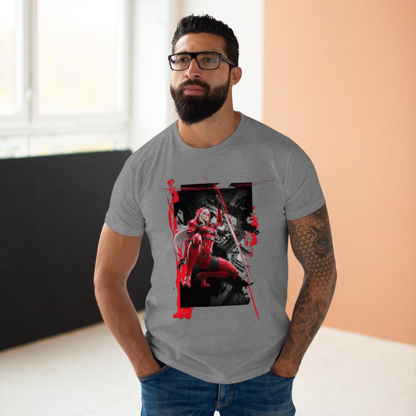 Unisex Graphic T-Shirt with Action Hero Design, Anime Tees, Casual Wear, Gifts for Gamers, Comic Fans, Birthdays