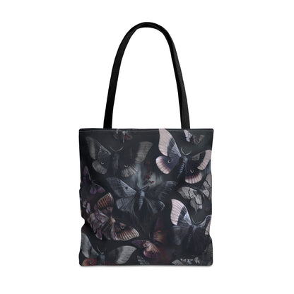Gothic Moth Bag - Stylish and Versatile, Eco-friendly Shopping, Gift for Nature Lovers, Beach and Travel Use, Bohemian Decor