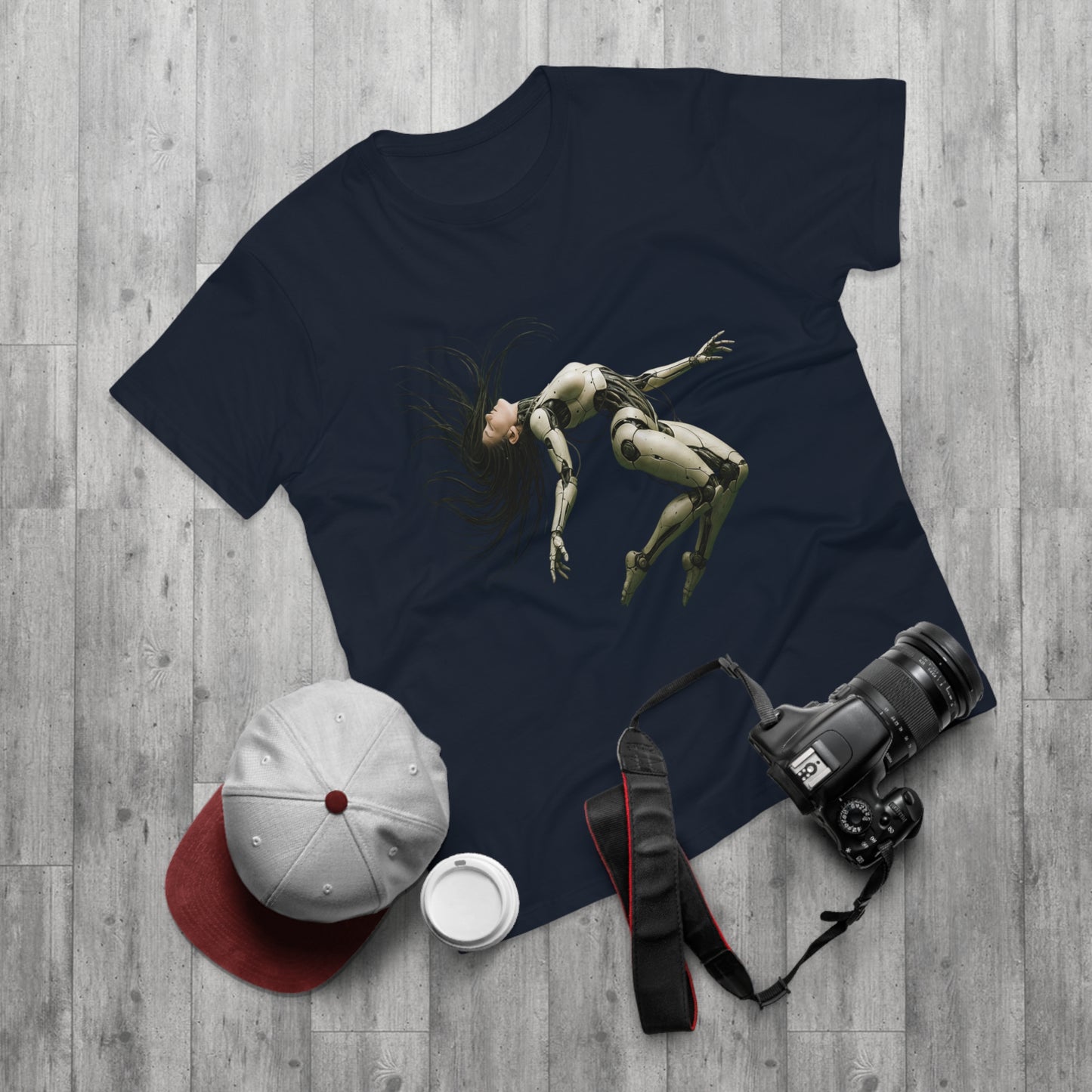 Futuristic Robot Graphic Tee for Men & Women, Tech Lover Gift, Unisex T-Shirt, Casual Wear, Unique Gift, Trendy Fashion