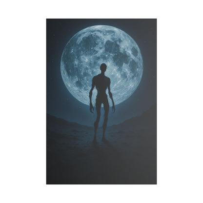 Mysterious Stretched Canvas Art, Wall Decor, Gothic Home Decor, Halloween Decorations, Unique Gift, Dark Art