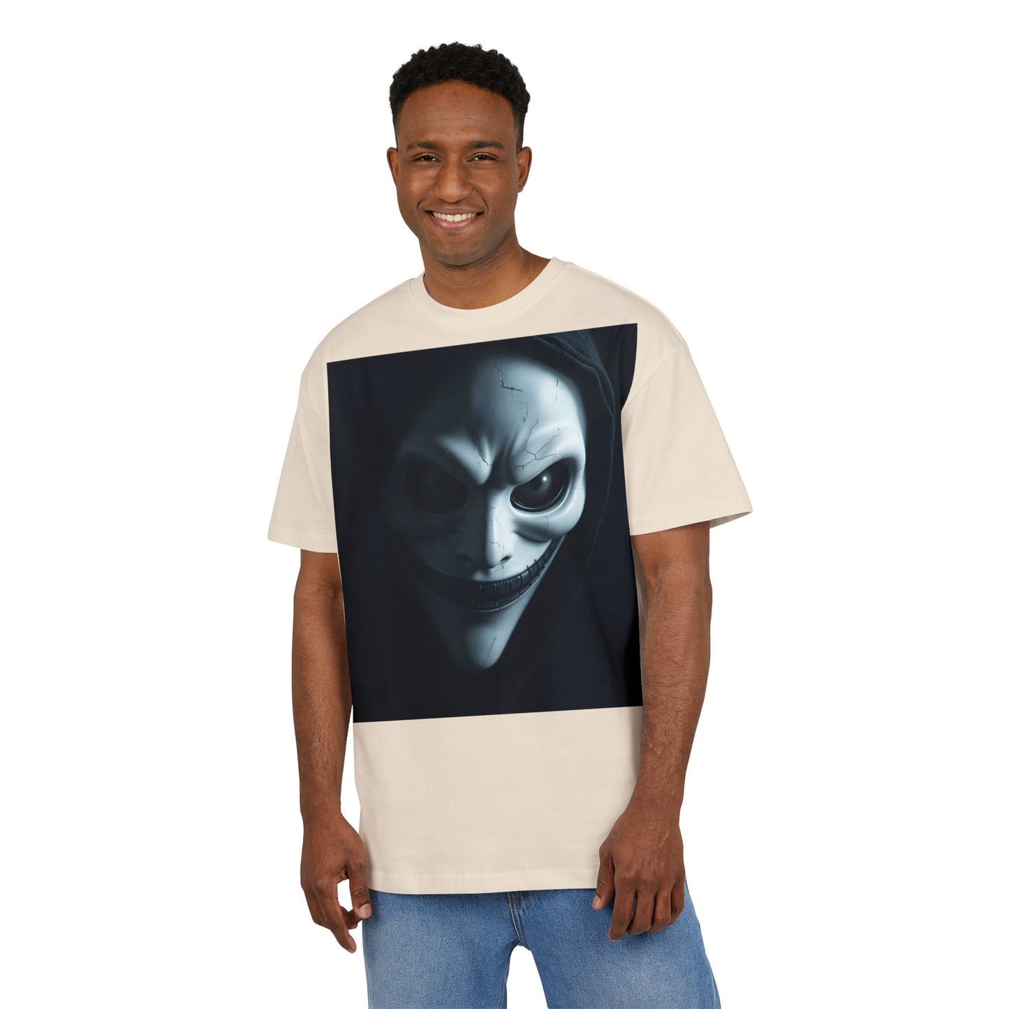 Spooky Graphic Unisex Oversized Tee, Halloween Shirt, Horror Aesthetic Tee, Statement Tee for Parties, Casual Wear, Gift Idea
