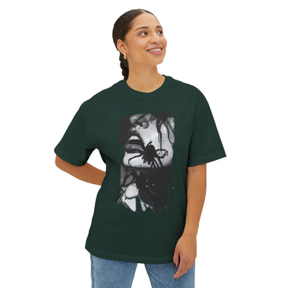 Edgy Art Graphic Tee, Unisex Oversized Shirt, Alternative Fashion, Streetwear Style, Gift for Art Lovers