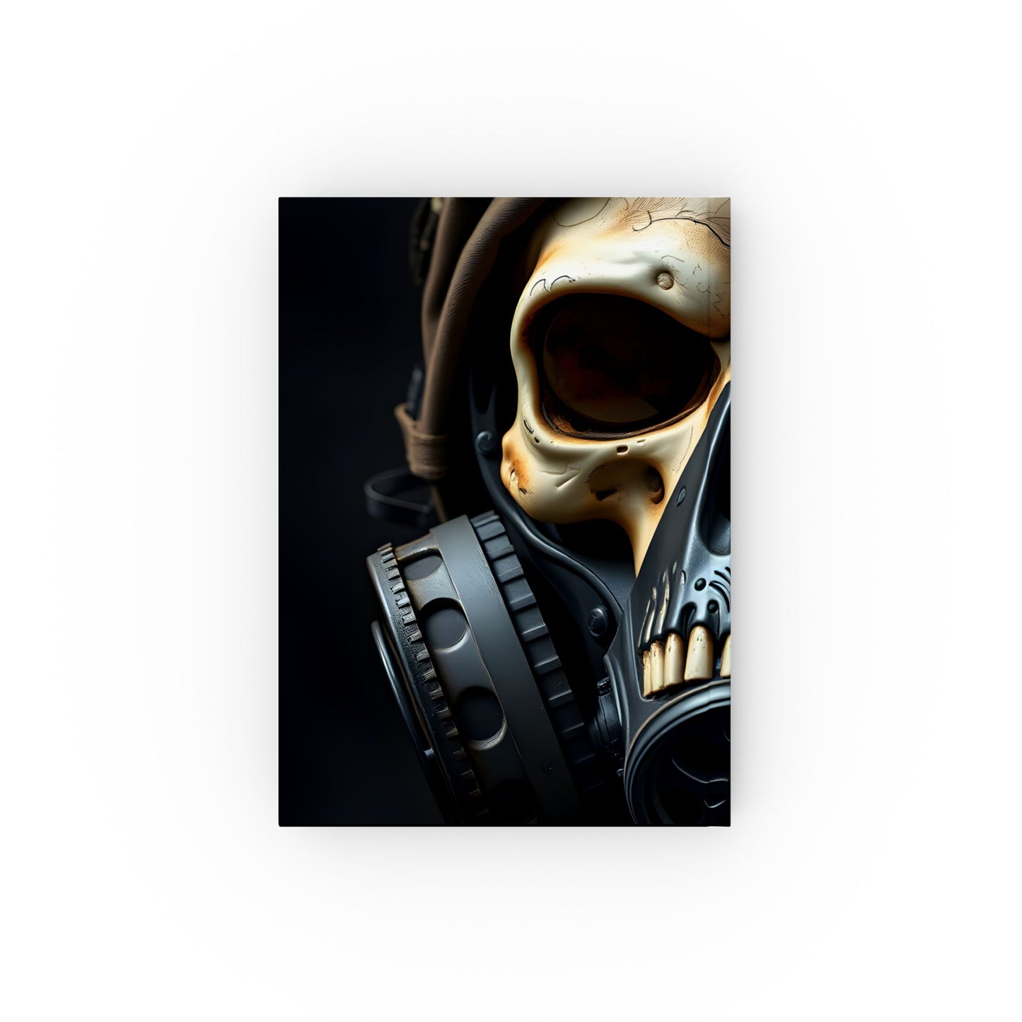 Skull Design Hard Backed Journal | Creative Notebook for Artists, Musicians, Gift for Halloween, Unique Diary, Gothic Writing Book