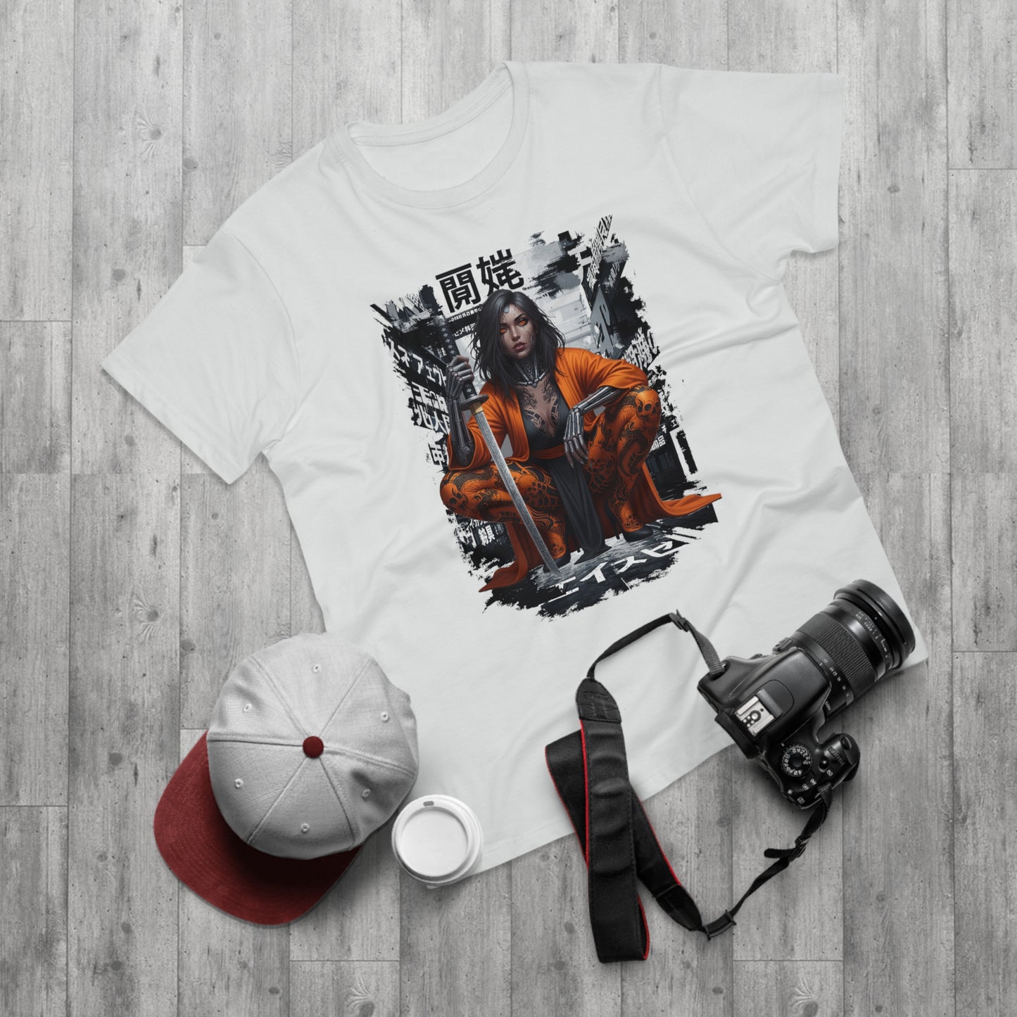 Urban Samurai Unisex T-shirt, Graphic Tee for Anime Fans, Streetwear Fashion, Unique Gift for Birthdays, Casual Wear