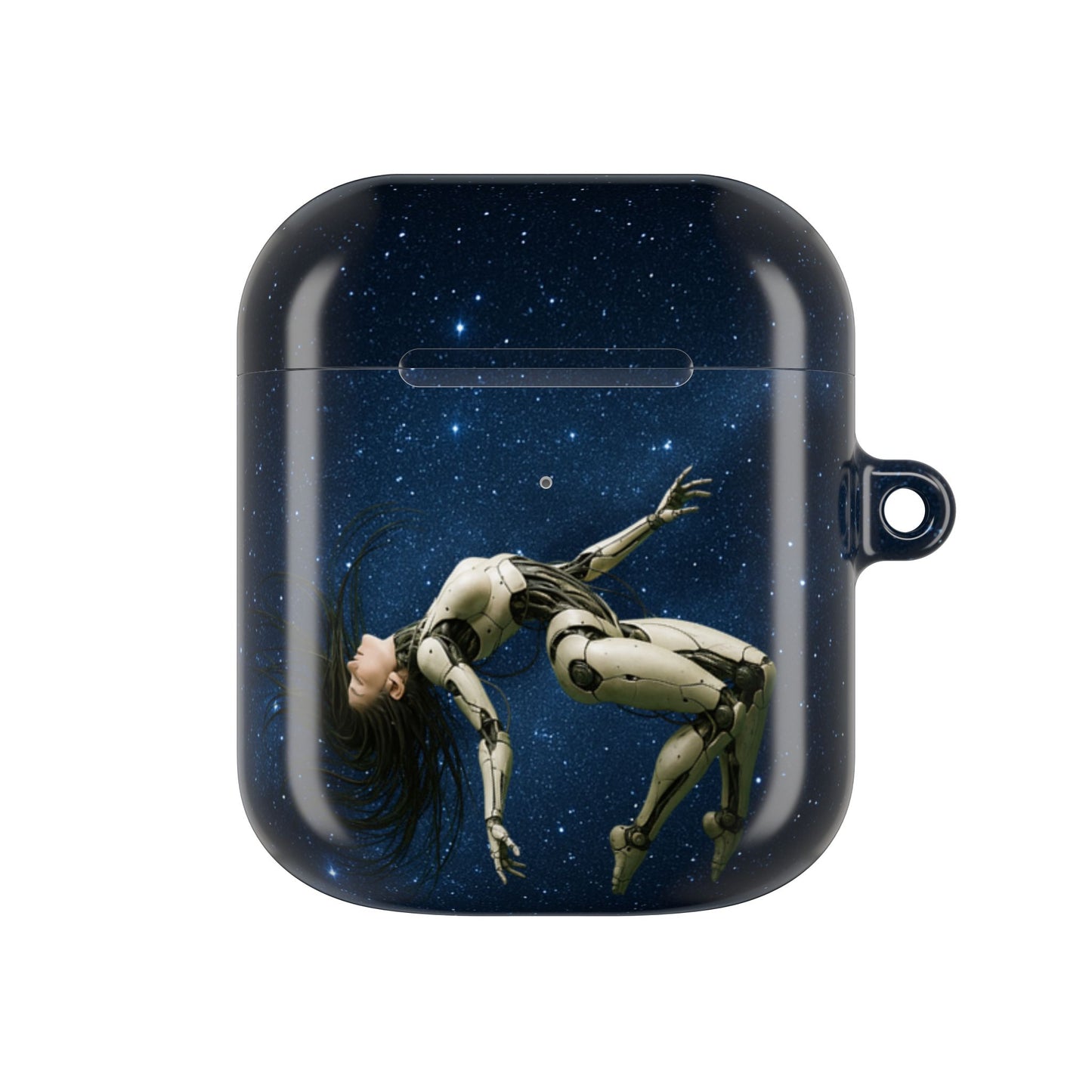 Cosmic AirPod Case, Galaxy Phone Accessory, Unique Gift for Music Lovers, Astronaut Design, Starry Night Protection