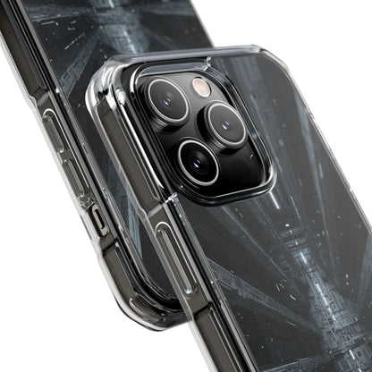Sci-Fi Phone Case with Magnetic Clear Impact Design, Futuristic Cell Phone Cover, Unique Gifts for Tech Lovers, Holiday Present