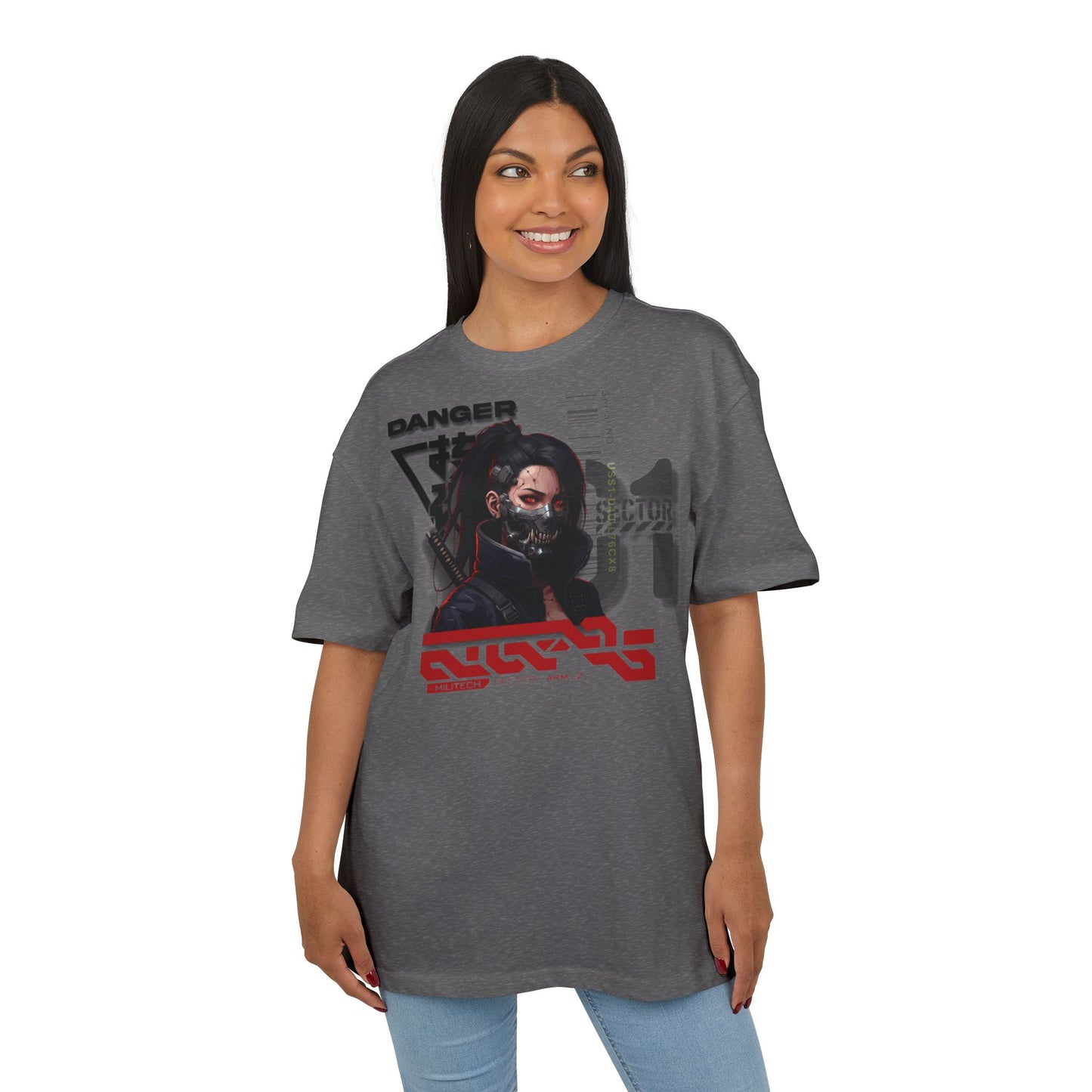 Cyberpunk Aesthetic Unisex Oversize Tee | Stylish Streetwear, Gift for Gamers, Casual Wear, Graphic Tee, Unique Fashion Statement