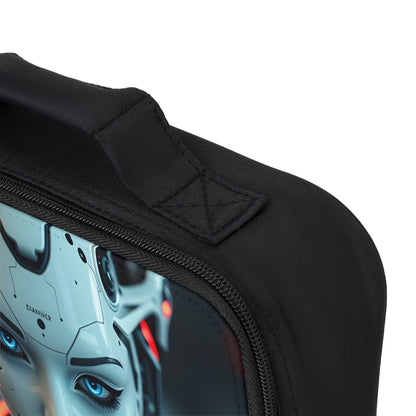 Futuristic Lunch Bag, Stylish Insulated Lunch Tote for Work, School, Picnics, Trendy Cyberpunk Design