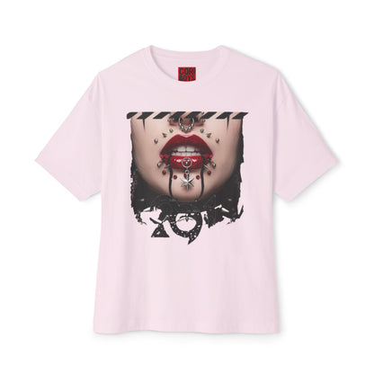 Chic Graphic Tee, Edgy Streetwear Top, Unisex Oversized T-Shirt, Artsy Casual Style, Fashion Statement Tee
