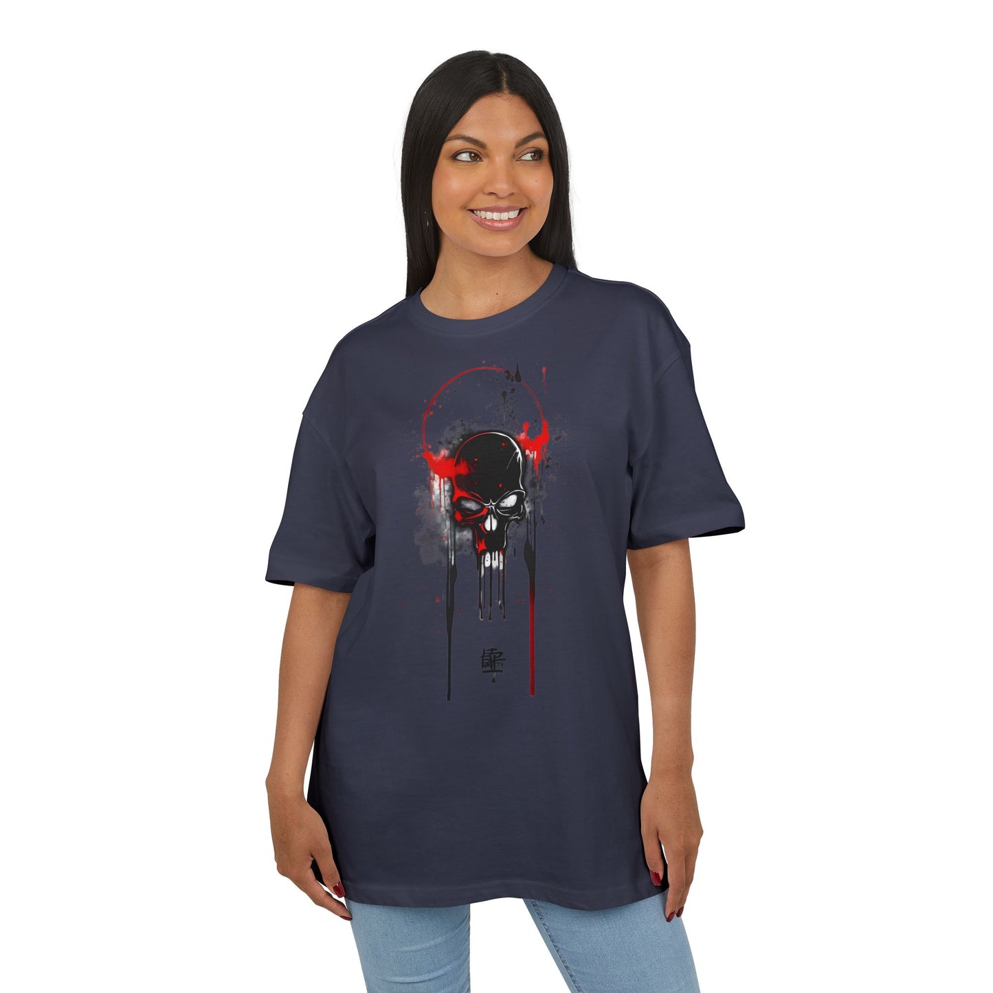 Edgy Oversized Graphic Tee, Cool Streetwear Shirt, Unisex Casual Wear, Unique Festival Apparel, Comfortable Everyday Outfit