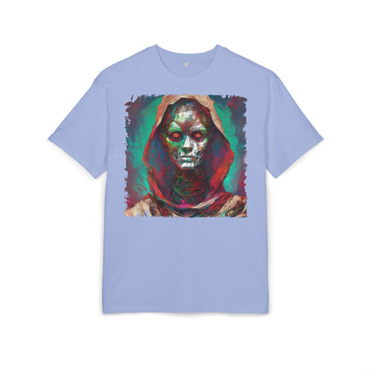 Eerie Oversize Tee, Unisex Graphic Shirt for Horror Lovers, Streetwear, Unique Gift for Halloween, Casual Wear, Art Tee