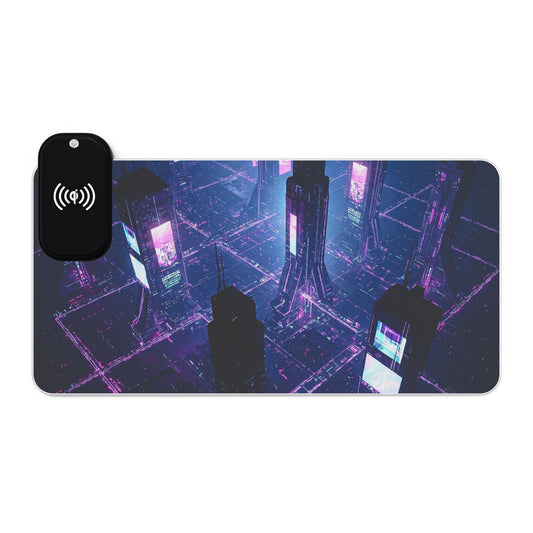 LED Wireless Charging Gaming Mouse Pad, RGB, Desk Accessory, Gamer Gift, Office Decor, Tech Accessories