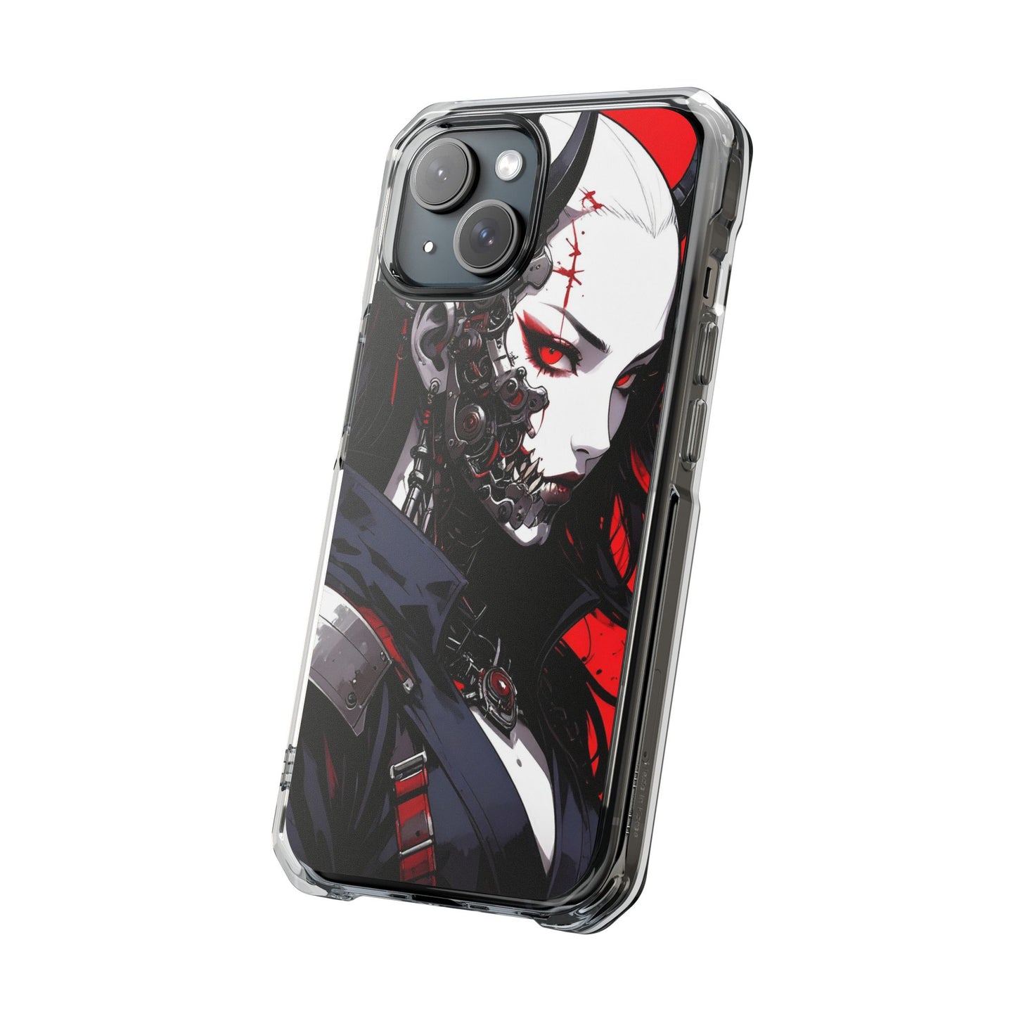 Magnetic Impact Phone Case, Anime Art Phone Cover, Goth Accessories for Her, Gift for Tech Lovers, Unique Phone Protection