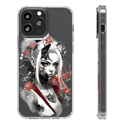 Mystical Warrior Clear Phone Case - Stylish & Protective